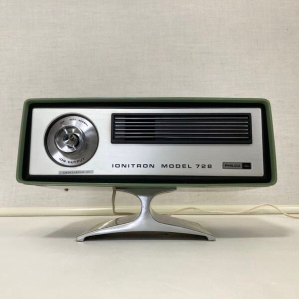 マイナスイオン発生器 光洋電子 IONITRON728 空気清浄 空調 卓上 脚付き 電化製品 グリーン インダストリアル レトロ