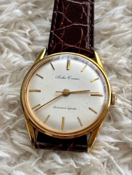【SEIKO】セイコー CRONOS クロノス 手巻き 稼働品 腕時計