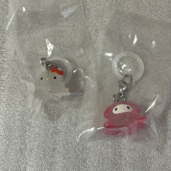 サンリオキャラクターズ なりきりメンダコ めじるしアクセサリー マイメロディ マイメロ、キティ ガチャ カプセルトイ キーホルダー