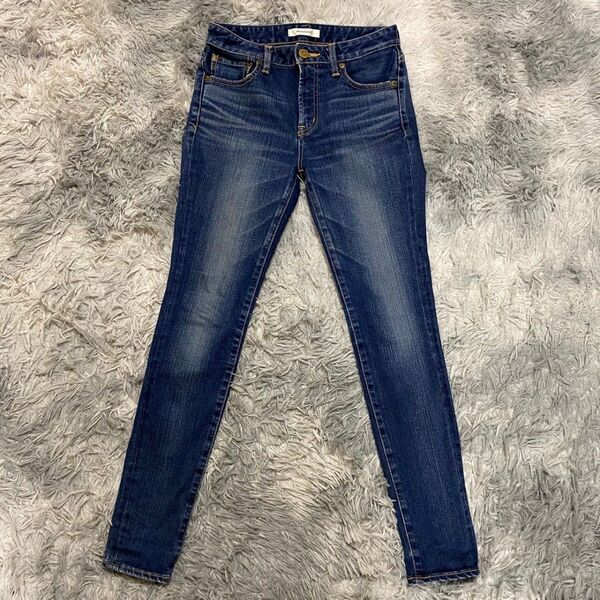 Moussy スキニーデニム ダークブルー