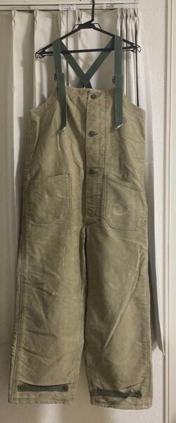S(US NAVY ユーエスネイビー)~50sN-1 DECK デッキオーバーオール 米軍海軍ヴィンテージビンテージvintage