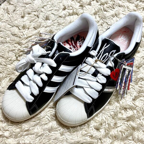 【新品未使用品】adidas × Korn スーパースター 27.5cm アディダス オリジナルス ブラック スニーカー コーン