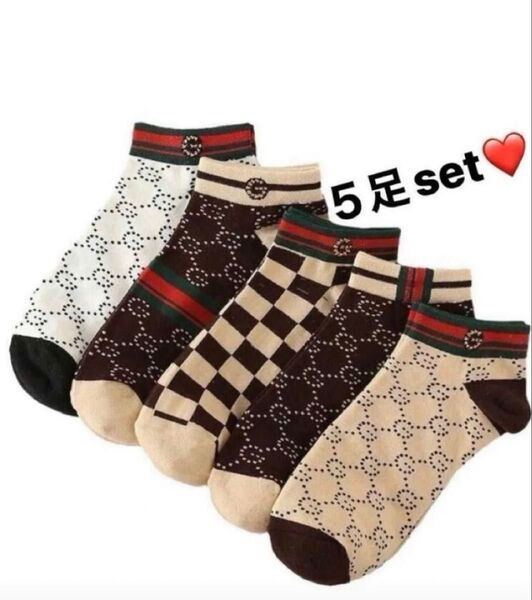 新品☆5足組 スニーカーソックス 短い レディース ショート靴下 くるぶし丈 おすすめ人気☆韓国