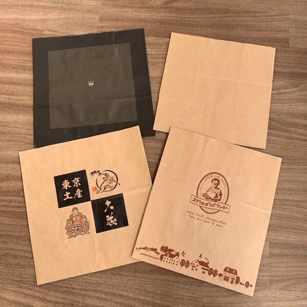 ショップバッグまとめ売り 大きめショッパー 紙袋 バラ売り対応致します。