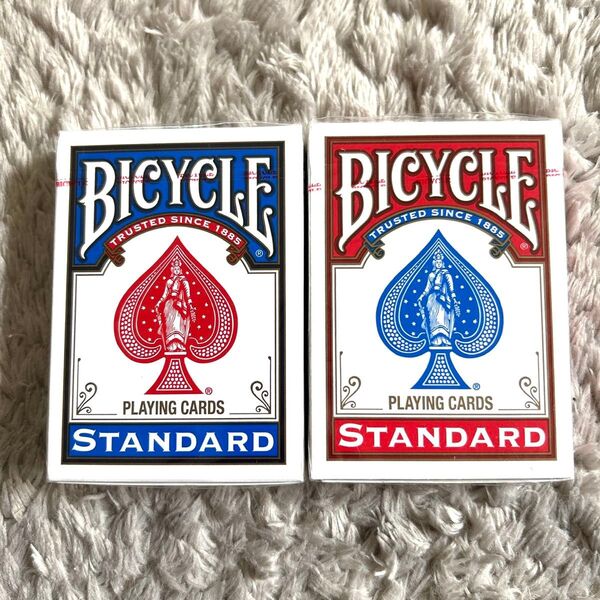 【新品未開封】BICYCLEトランプ 青赤 2個セット マジック 手品 バイシクル バイスクル