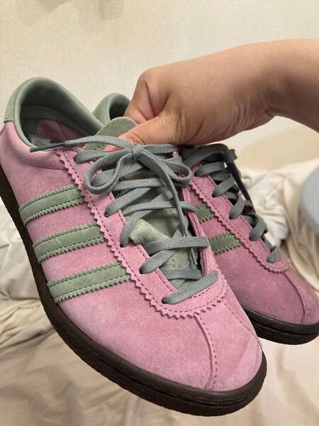 ★定価半額以下★adidas スニーカー クラシックスtabacco タバコ 24.5センチ ピンク×グレーアディダス