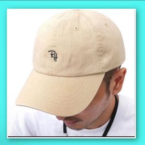 Rh キャップ ベージュ 日焼け対策 ストリート 西海岸 サーフ メンズ レディース ユニセックス ロゴ
