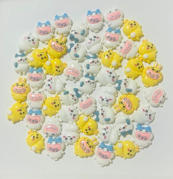 デコパーツ まとめ売り 在庫処分 ちいかわ うさぎ ハチワレ つやつや デコレーションパーツ ホイップデコ