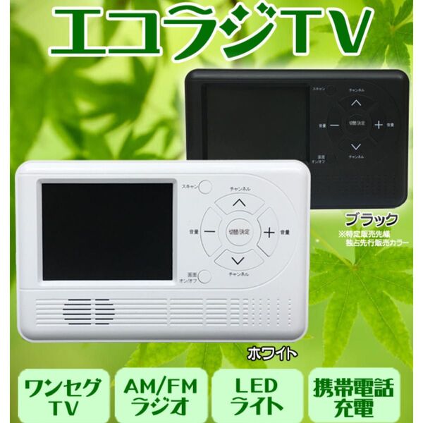 エコラジTV RAD-1SFAM ホワイト