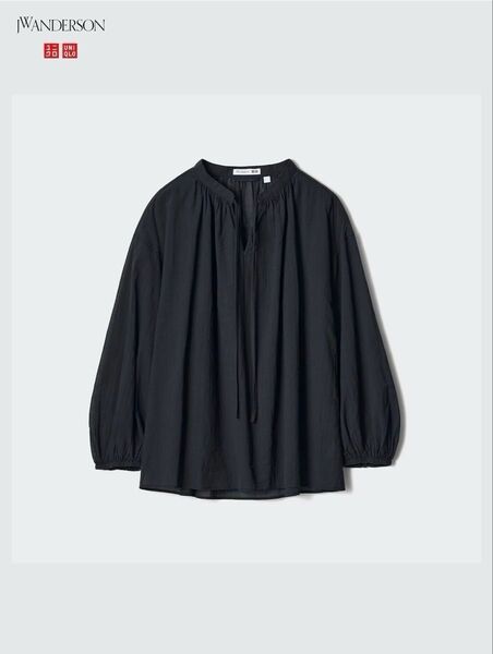 UNIQLO× JW ANDERSON コットンシアーボリュームブラウス S 長袖ブラウス
