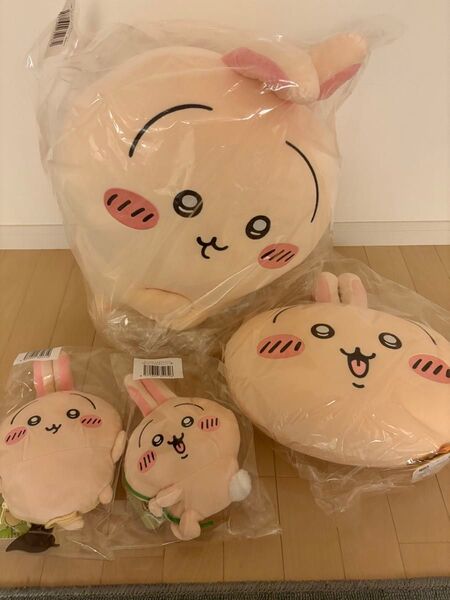 ちいかわ ぬいぐるみ うさぎだらけくじ フェイスクッション