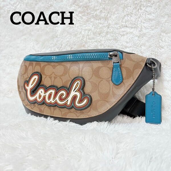 COACH コーチ ボディバッグ ウエストバッグ ウエストポーチ シグネチャー F76795 クロスボディ