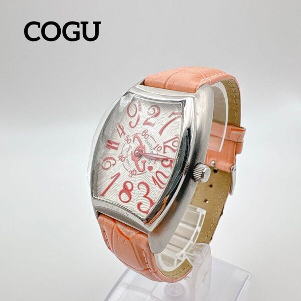 【美品・保護シール付き】COGU jumping hour コグ ジャンピングアワー 腕時計 裏スケ 自動巻き
