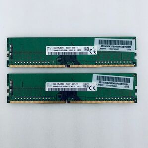 SK hynix デスクトップPC用メモリー DDR4 8GB PC4-2666V の中古品 2個 合計16GB