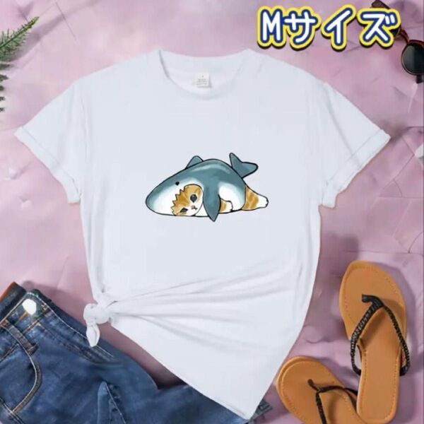 モフサンド mofusand サメにゃん Tシャツ レディース