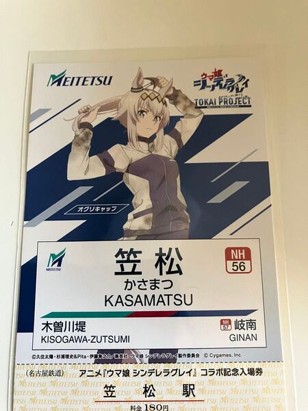 ウマ娘 プリティーダービー シンデレラグレイ 笠松けいば オグリキャップ 名鉄名古屋 アニメ アイテム/種類ポストカード