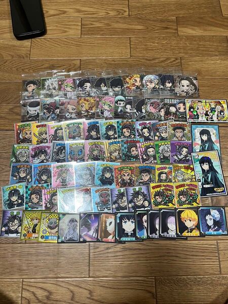 鬼滅の刃 カード類 ガチャガチャ セット シール ビックリマン ウエハース ウエハースシール にふぉるめーしょん