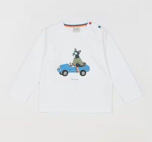 ポール・スミス ジュニア ロングTシャツ ロンT 長袖 Tシャツ ホワイト サイズ90