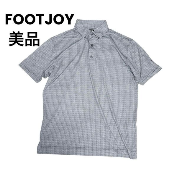 FOOTJOY フットジョイ 半袖シャツ ポロシャツ チェック柄 ゴルフウェア