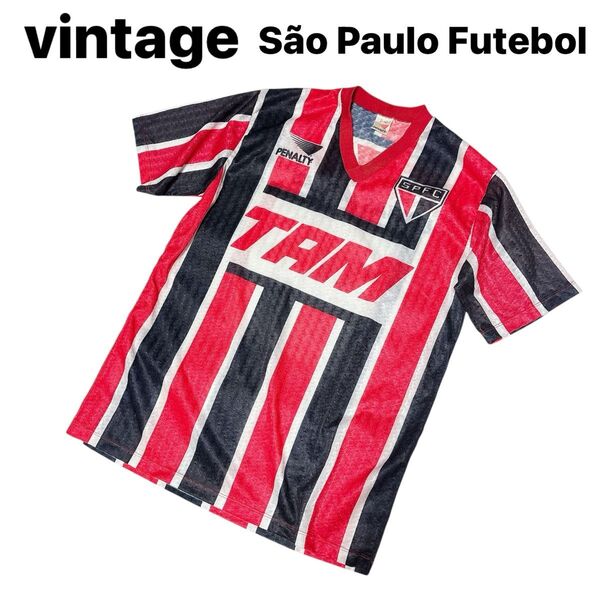 希少 レア 90s ヴィンテージ サンパウロFC SPFC ユニフォーム 昇華