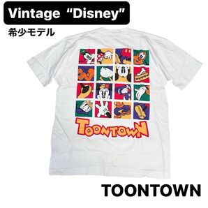 激レア 90s オールドディズニー ミッキー tシャツ デットストック 白 L