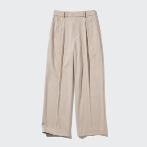 購入前にコメントを!タックワイドパンツ ユニクロ M