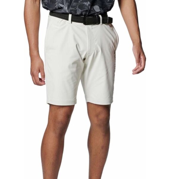 新品UNDER ARMOURアンダーアーマー UAアイソチル ゴルフウェアメンズハーフパンツショートパンツホワイト白2XL