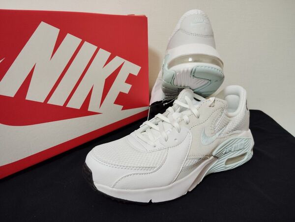 新品23.5cmナイキNIKEレディーススニーカーAIRMAXEXCEE エアマックスエクシーホワイトペールブルー