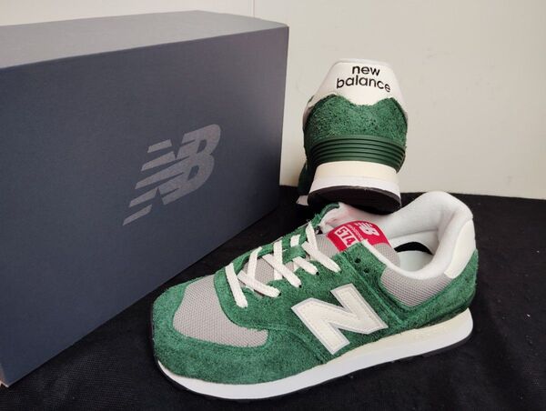 新品23.5cmニューバランス(newbalance)レディーススニーカーU574GNHグリーン緑ML574好きにも