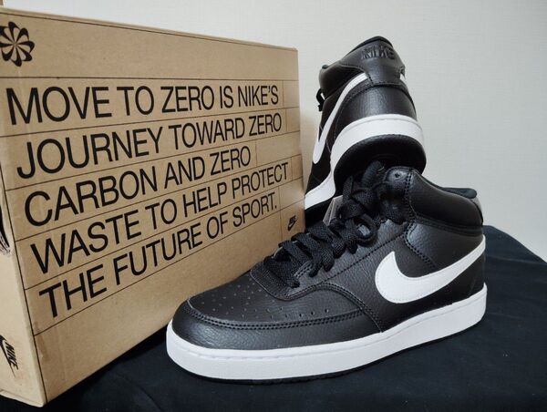新品25.5cmナイキNIKEメンズスニーカーコートビジョンミッドCOURTVISIONMIDエアフォース1AF1ハイカット好きに