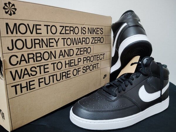 新品28.5cmナイキNIKEメンズスニーカーコートビジョンミッドCOURTVISIONMIDエアフォース1AF1ハイカット好きに