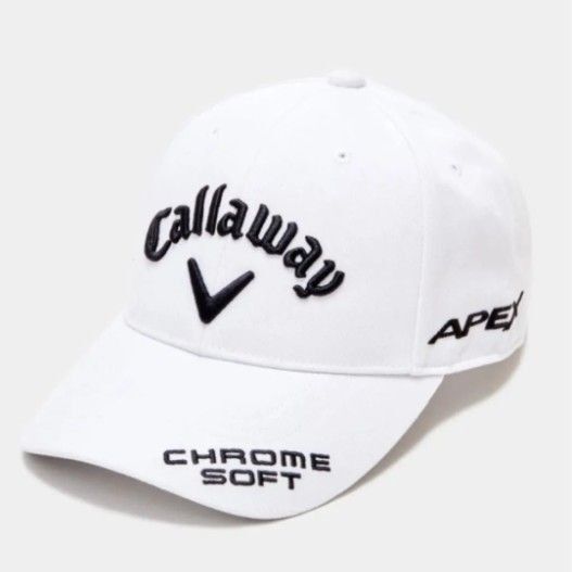 新品Callaway(キャロウェイ) レディースゴルフキャップTOUR TW CAP WM JM帽子 ツアーモデルホワイトブラック