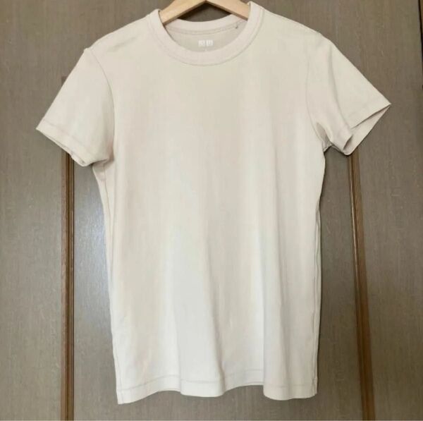 UNIQLOクルーネックTシャツ 半袖 トップス ナチュラル L