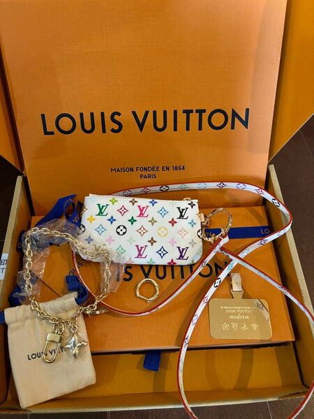 LOUIS VUITTON 未使用 入手困難 ルイヴィトン村上隆コラボLV TMフォンホルダーマルチカラー