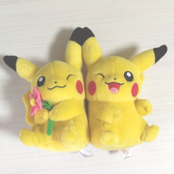 ポケモンセンター限定 ピカチュウ ぬいぐるみ 2体セット オスのすがた メスのすがた