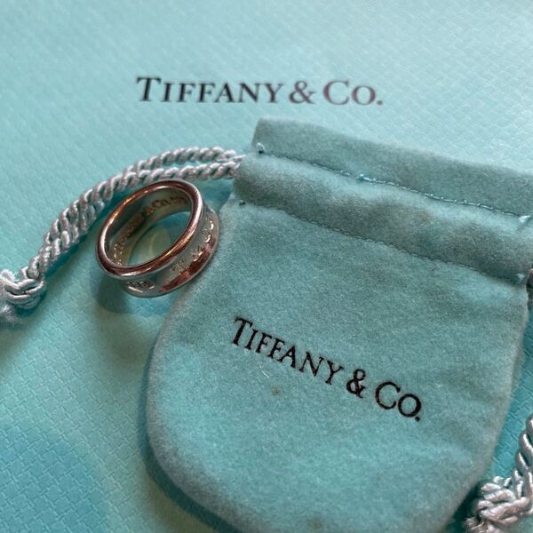 TIFFANY Co ティファニー 1837 エルサペレッティ スターリングシルバー925 ナローリング SV925 約7号