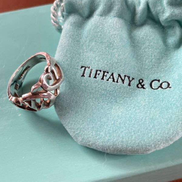 【TIFFANY&Co.】ティファニー パロマピカソ トリプルラビングハート リング シルバー925 8号 指輪
