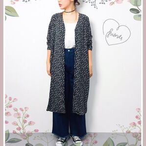ローリーズファーム★小花柄ロングガウンワンピース★サイズL