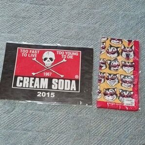 クリームソーダ カレンダー ハンカチ 新品 ティミー