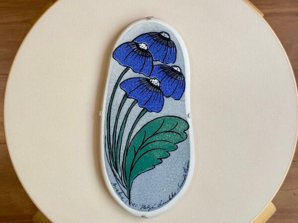 Umbrella Flowers 1991年 ヘルヤ 陶板画 アラビア イッタラ