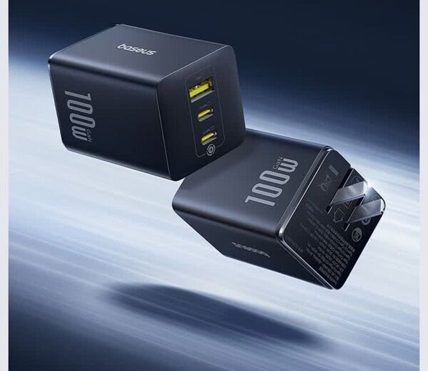 Baseus EnerFill 2C+U 3 in 1 100W急速充電器 PD/QC/PPS対応 1.5mの100wケーブル付き