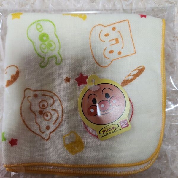 【新品未使用】 アンパンマン ガーゼミニタオル 約25×25cm