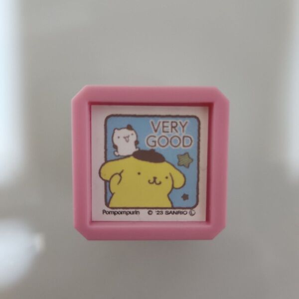 【新品未使用】こどものかお サンリオキャラクターズ 浸透印SQ ポムポムプリン/VERYGOOD みどり