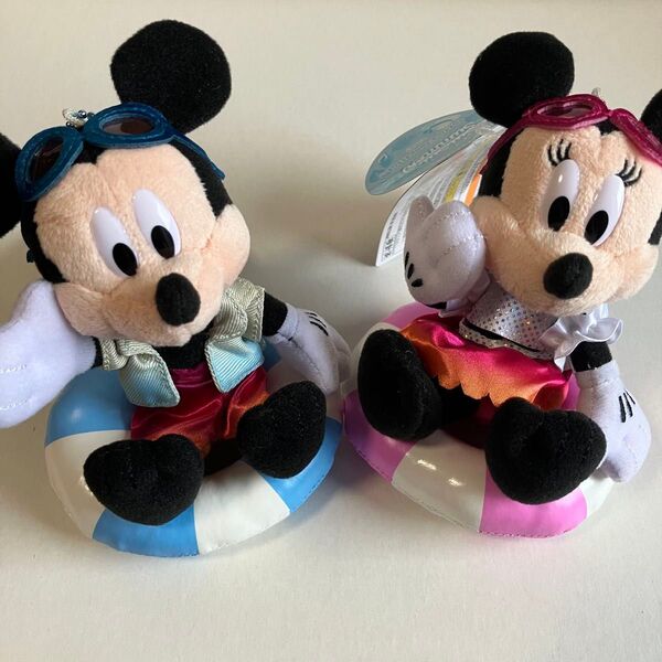 ディズニー スイスイサマー ぬいぐるみバッジ ミッキー ミニー