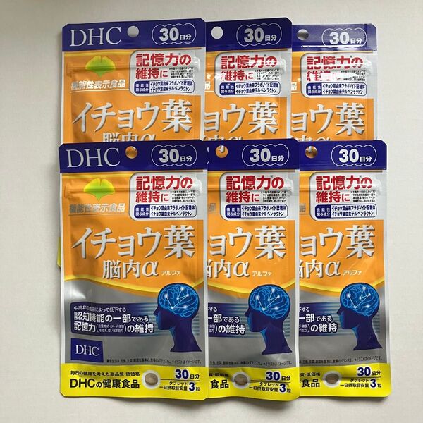 DHC イチョウ葉脳内α 30日分× 6袋