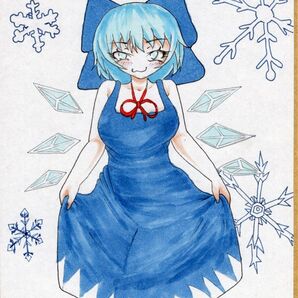 ミニ色紙イラスト No. 47チルノ