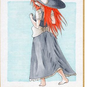 ミニ色紙イラスト No. 34 霧雨魔理沙