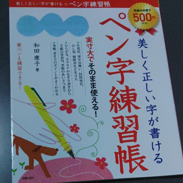 美しく正しい字が書けるペン字練習帳 和田康子/著