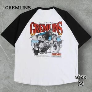 極美品 GREMLINS グレムリン ギズモ ラグラン Tシャツ M ムービーT ビンテージ 古着