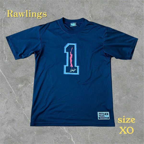 希少 北海道日本ハムファイターズ 新庄剛志Tシャツ Rawlings 黒 XO